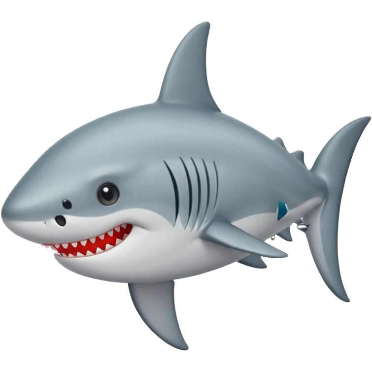 Tiburón con ojos de corazon emoji