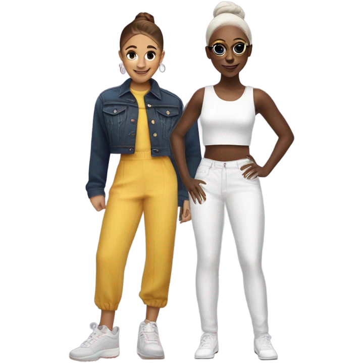 Ariana grande and Cynthia aribo  emoji