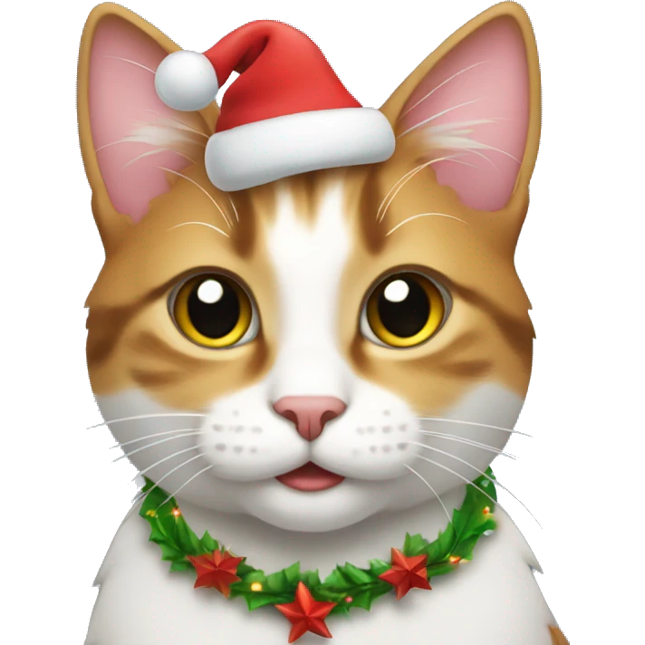 Christmas cat emoji