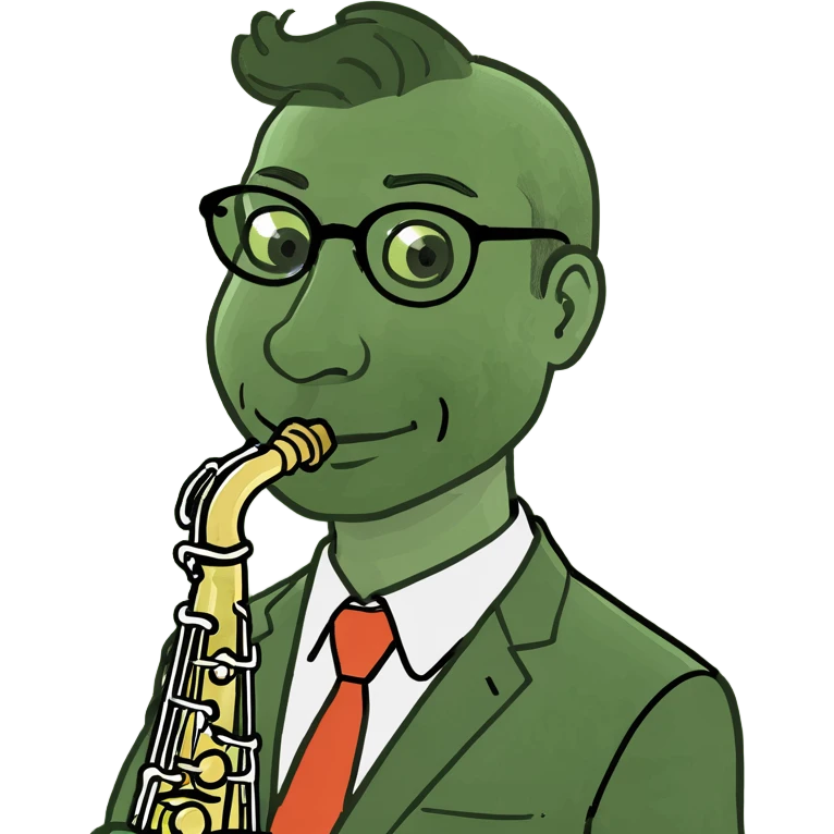 Fredy Uribe with a saxophone  emoji