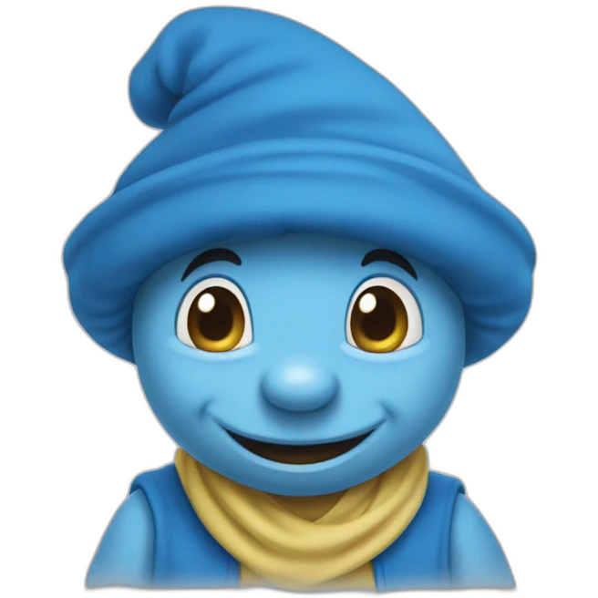 Smurf souris emoji