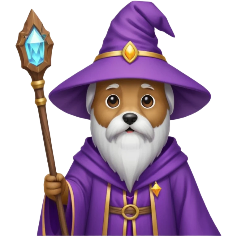 Dog wizard emoji