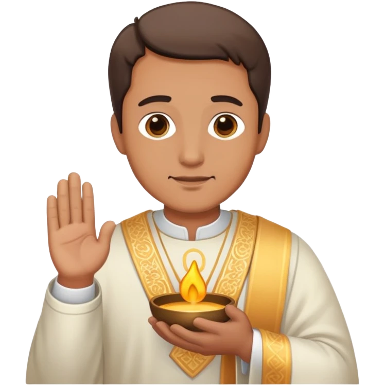 Papá dando bendición emoji