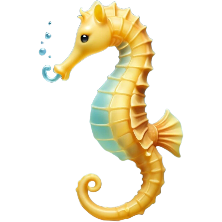 Cinematic Cute Yawning Sea Horse Portrait Emoji, Head tilted slightly with a dramatic, wide-open yawn, showcasing a petite, elegantly curved seahorse with a softly drooping tail and sleepy, half-closed eyes, Simplified yet irresistibly adorable features, highly detailed, glowing with a soft, cozy aquatic glow, high shine, relaxed yet expressive, stylized with a dash of whimsical marine charm, soft glowing outline, capturing the essence of a drowsy yet affectionate seahorse that appears ready to stretch out for a nap! emoji