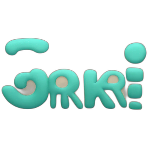 The letters "OKR" all capitalized emoji