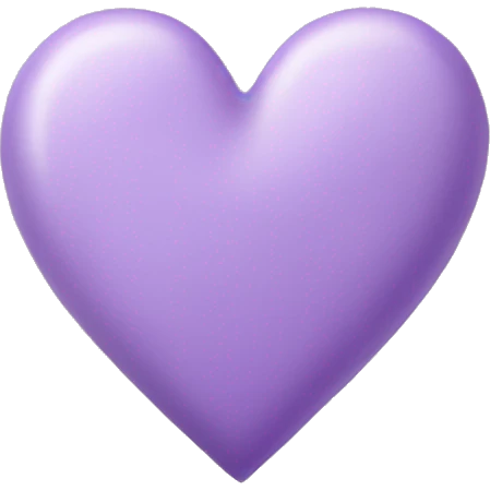 Lilac heart emoji