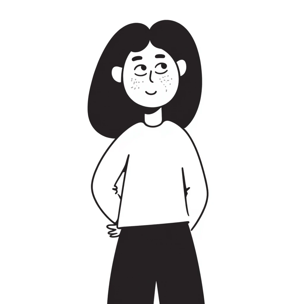 chica con acné en el rostro emoji
