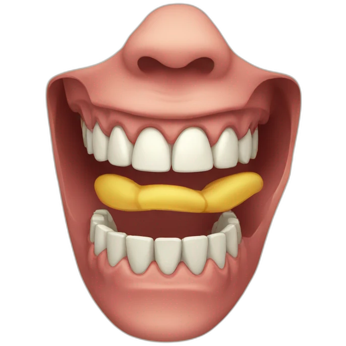extruding jaw emoji