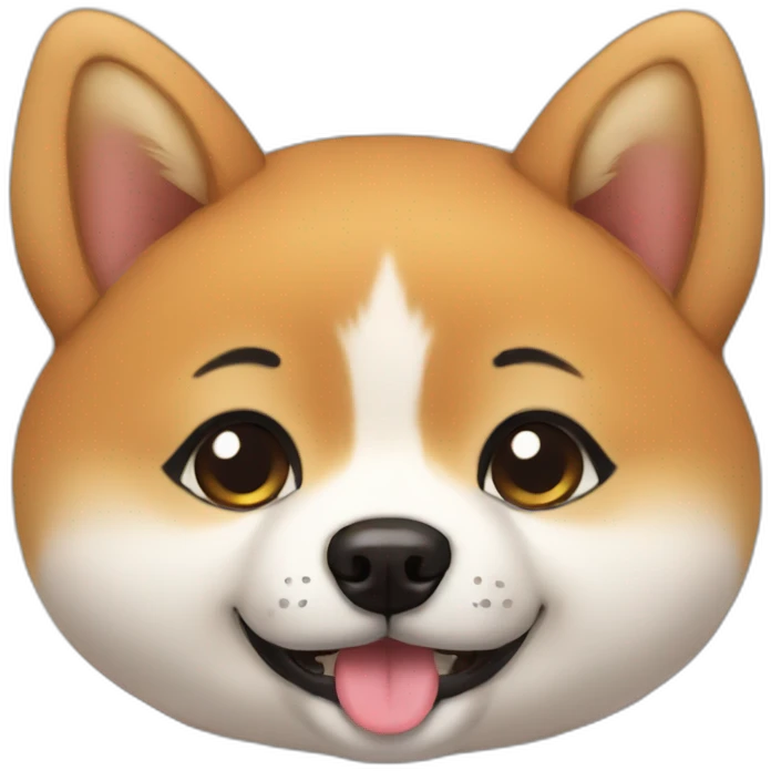 Cute little Shiba  emoji