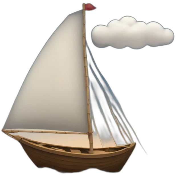 Boat in the sky emoji