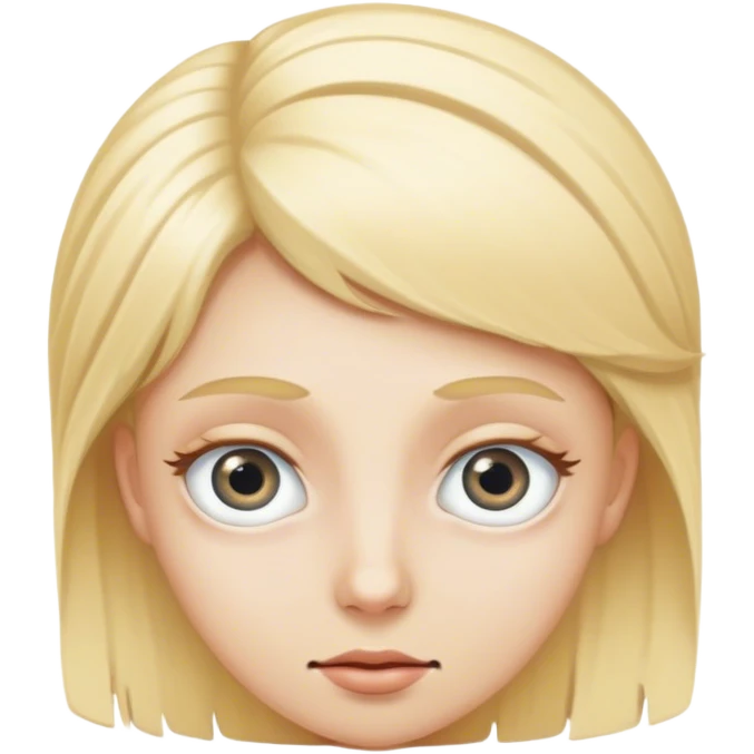 blonde with spiral eyes emoji