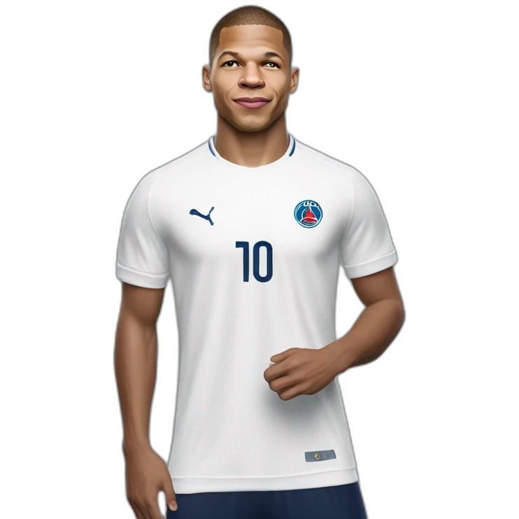 mbappé with t shirt FC schirhein emoji