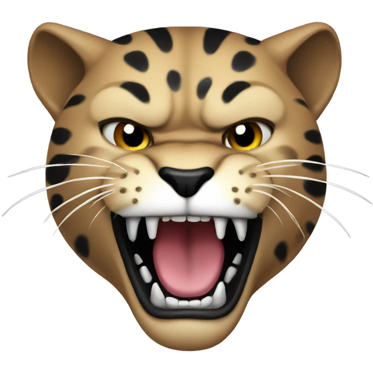 Panther growling emoji