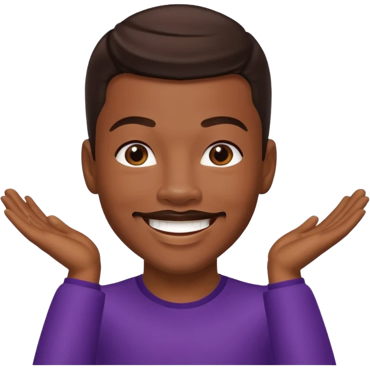 Alvin Aliey Jr with dark brown hair emoji