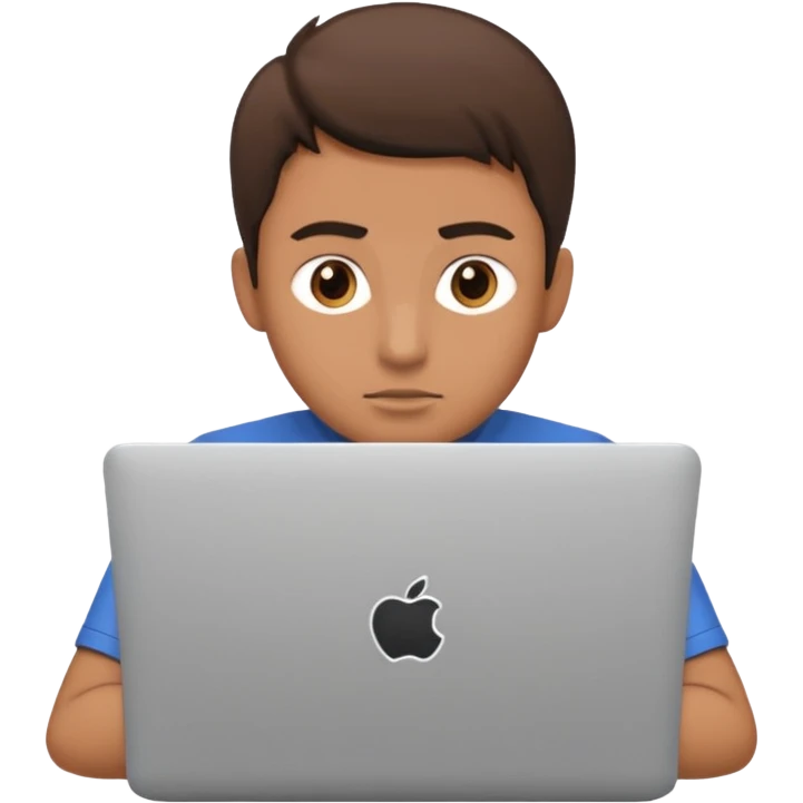 a man on laptop emoji