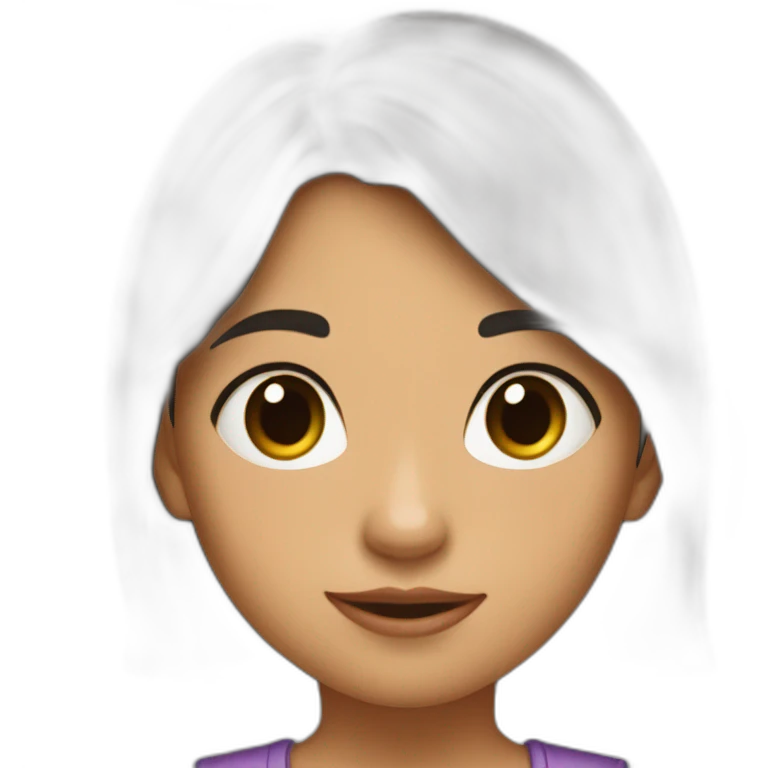 Niña morena emoji