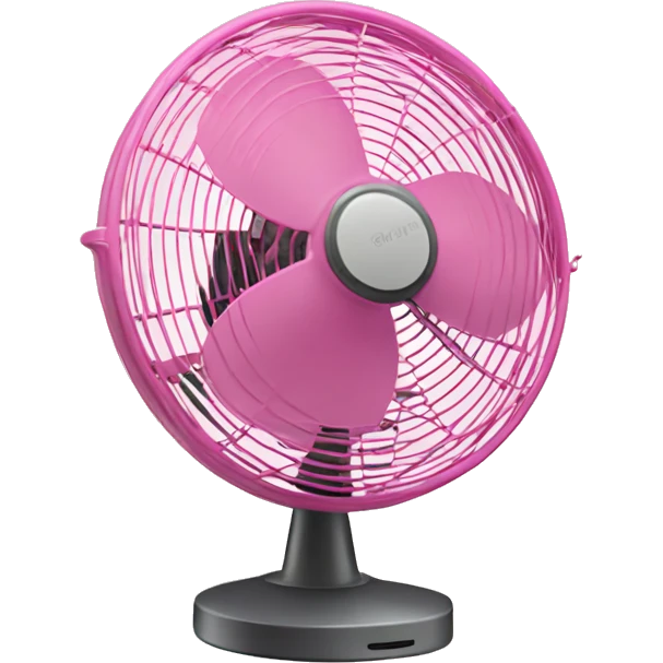 Ventilador rosa emoji