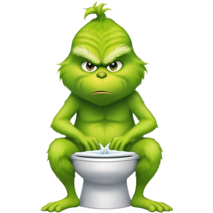 Grinch pooping emoji
