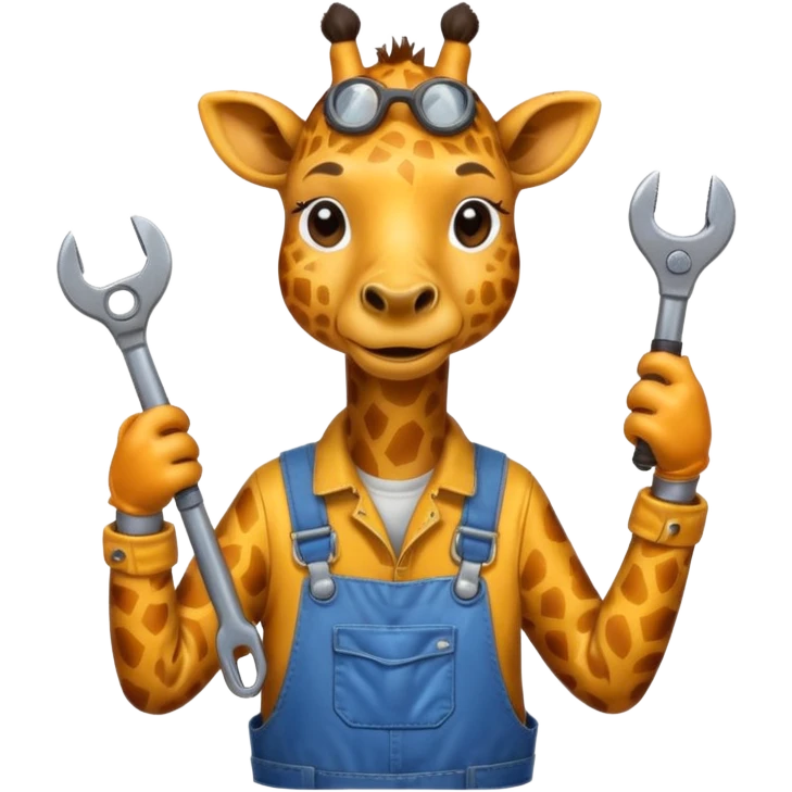 giraffe mechanic emoji