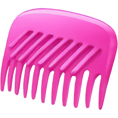 pink comb emoji