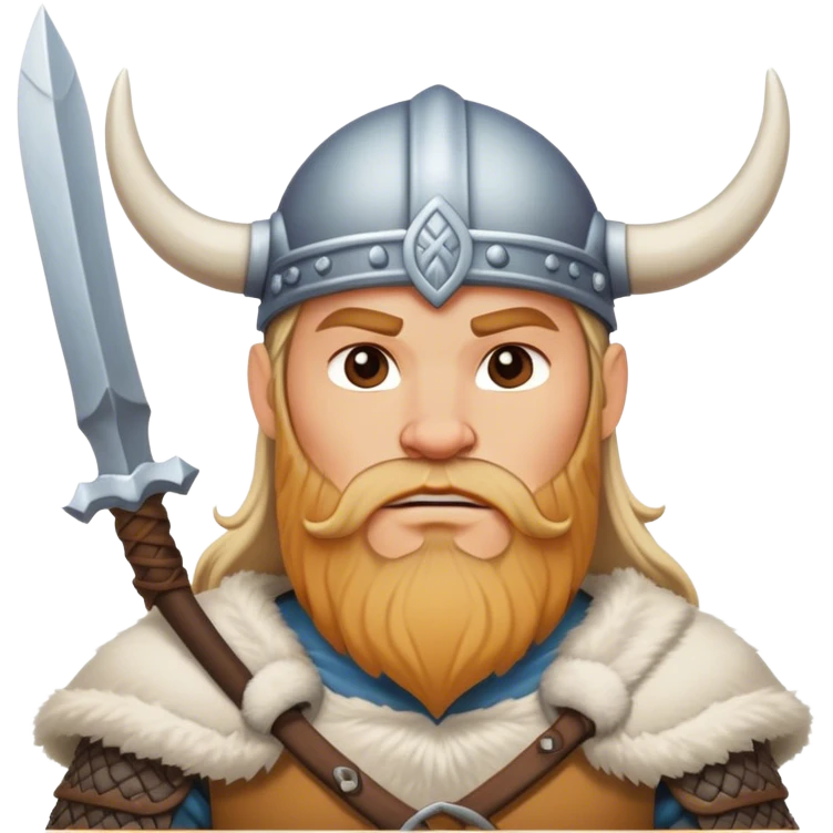 viking in snow emoji