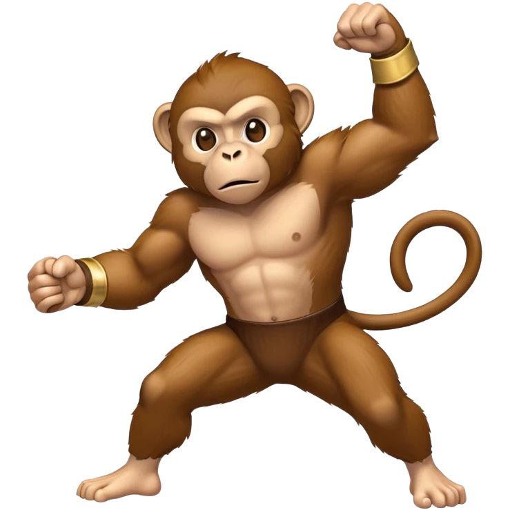 monkey throwing punches emoji