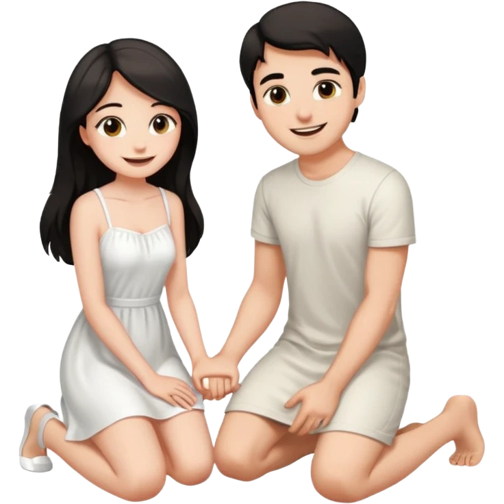 can u do a girl on her knees in front of her boyfriend  like she’s going to give him head emoji