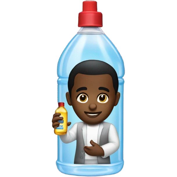 Shawn "Diddy" Combs holding a bottle of baby oil emoji