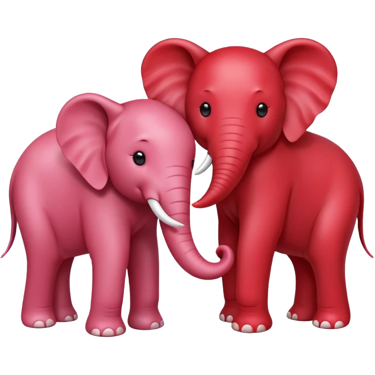 Make a yin yang strawberry elephant emoji