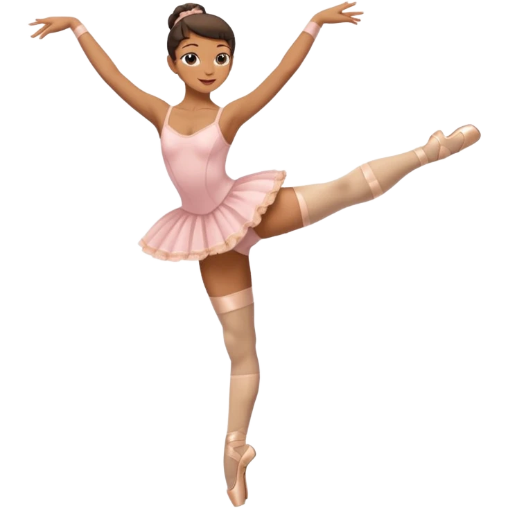 Ballet dancer in thigh highs emoji