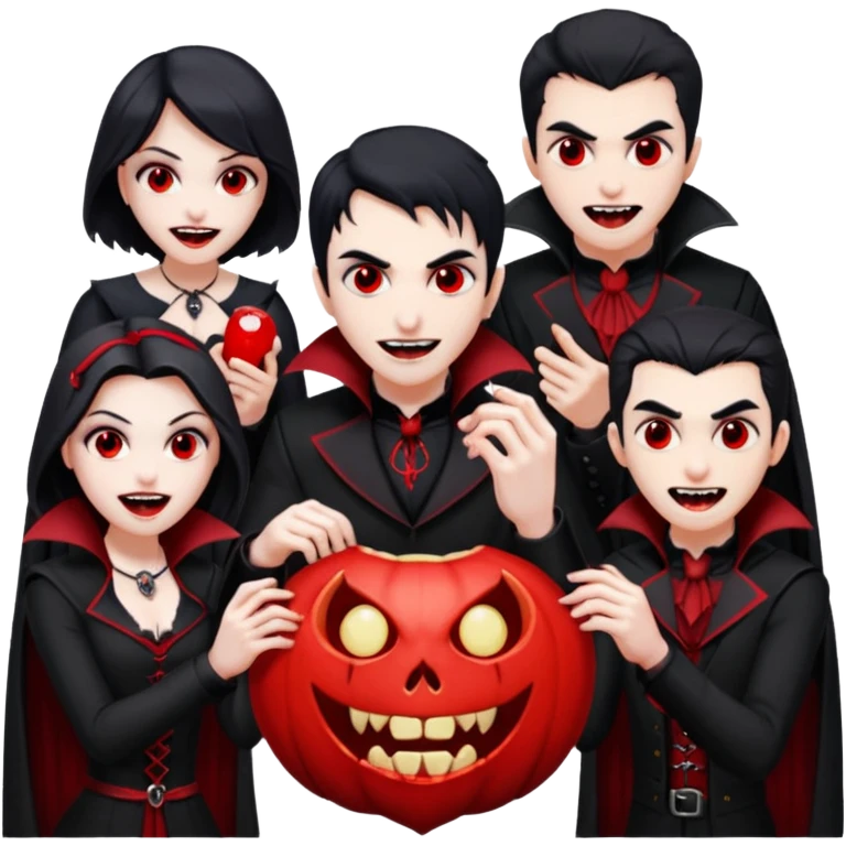 vampires playing game emoji
