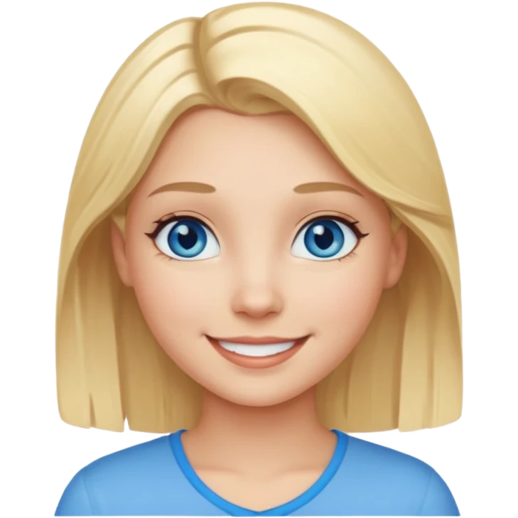 Generarme unos ojos azules de una chica, para usar de emoji emoji