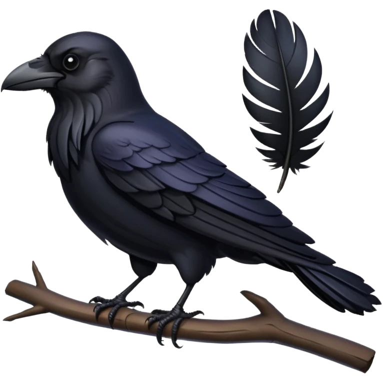 a full Raven emoji