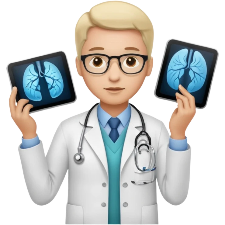 doctor designing an imaging protocol emoji