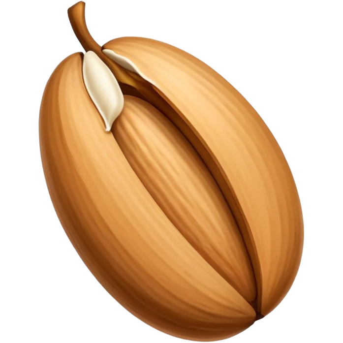 peeled almond emoji