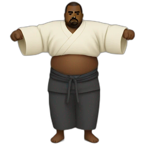 Kanye does sumo emoji