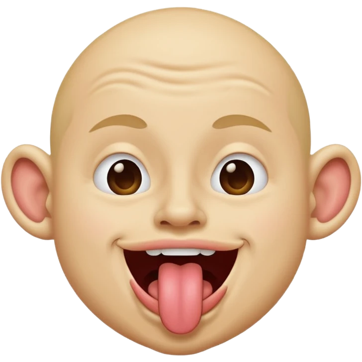 Sticking out tongue while scrunching nose in a happily joking way emoji