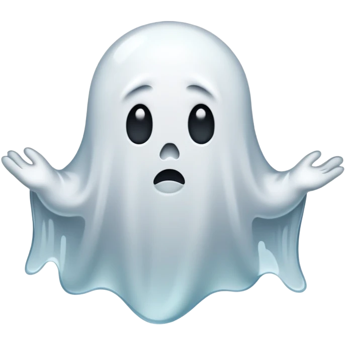 👻 sad ghost emoji