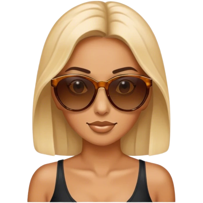 썬글라스 낀 여자 emoji