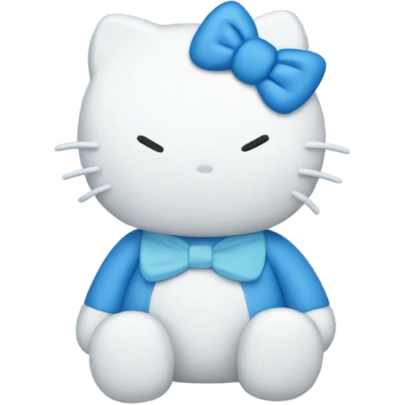 Blue Hello kitty🩵 emoji