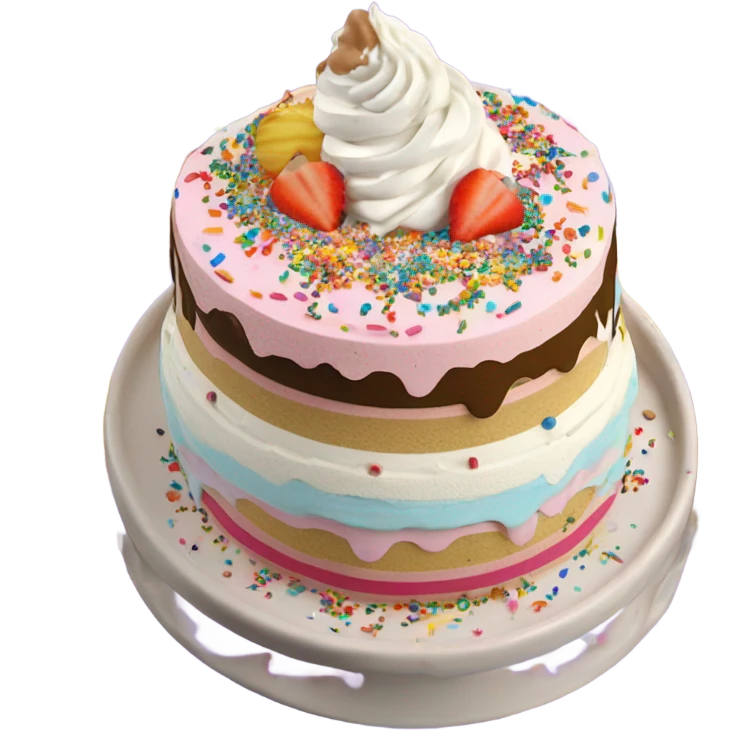 ice cream cake emoji