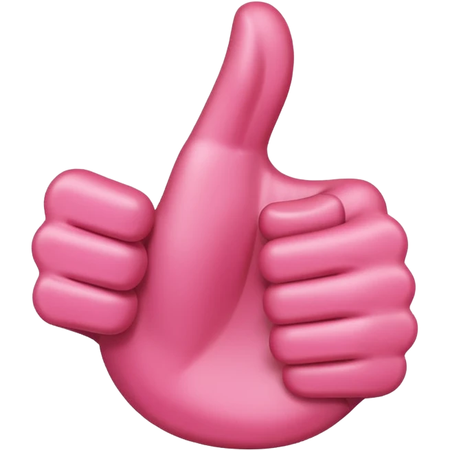 pink thumbs up emoji
