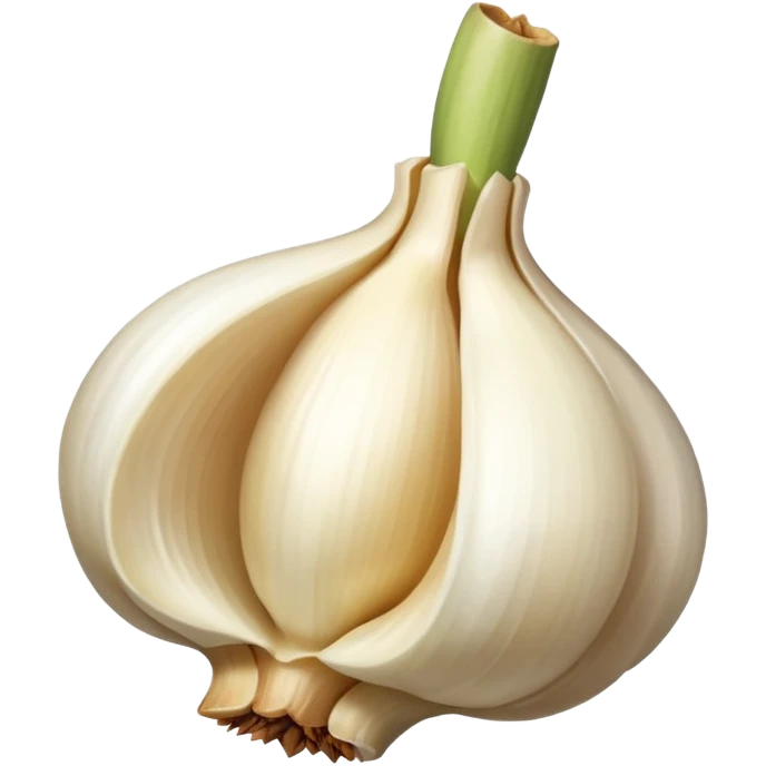 peeled garlic only one clove  emoji
