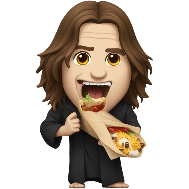 Ozzy osbourne eating a burrito  emoji