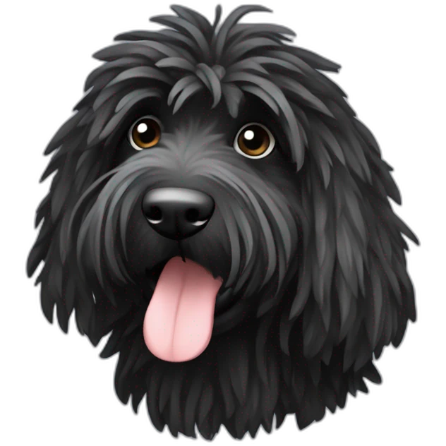 Pastore bergamasco nero emoji