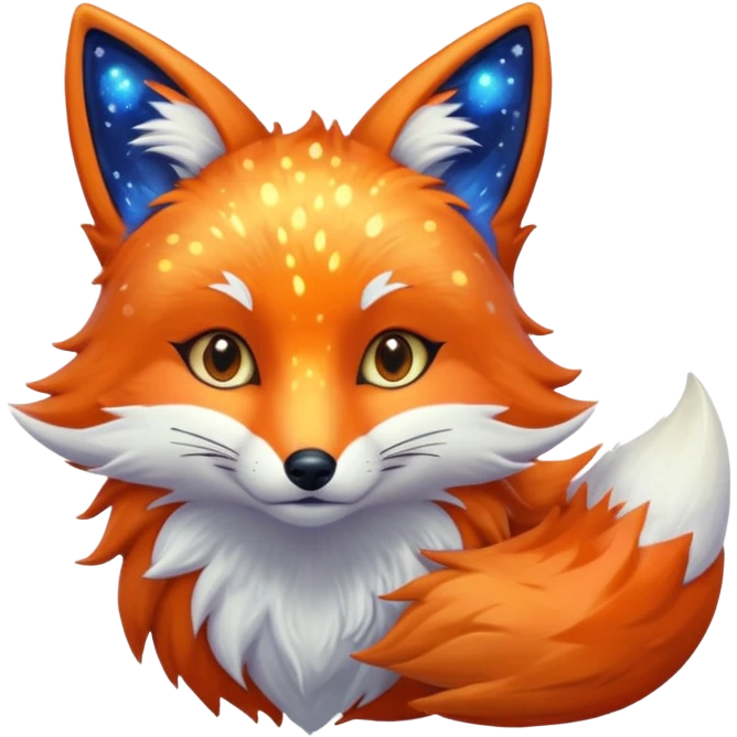 a galaxy fox emoji