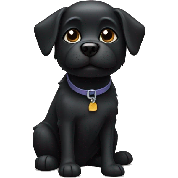 Little black dog emoji