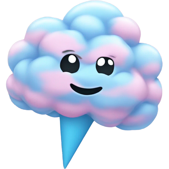 A cotton candy cloud emoji