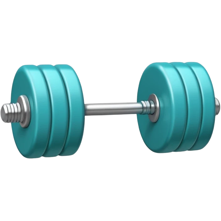 A Small Turquoise Barbell emoji