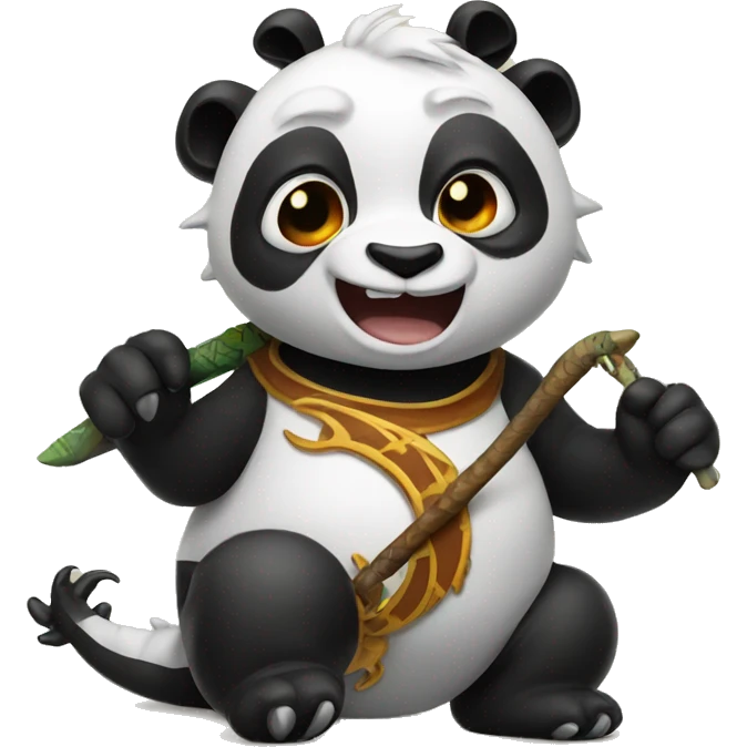 panda on a dragon emoji